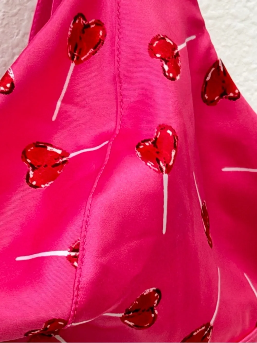 Victoria's Secret Hot Pink Cherry-Print Triangle Bralette - Picture 4 of 16